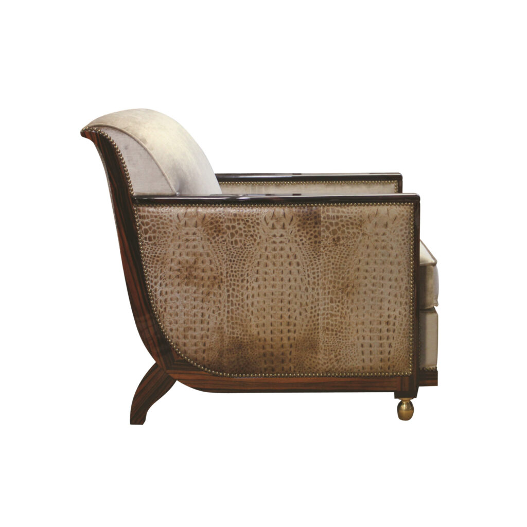 S130 Cygal Art Deco Ruhlmann club chair